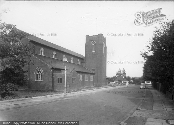 Photo of New Malden, St James Church c.1955