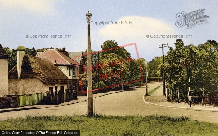Photo of New Milton, The Green And Thatched Cottage c.1955