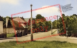 The Green And Thatched Cottage c.1955, New Milton