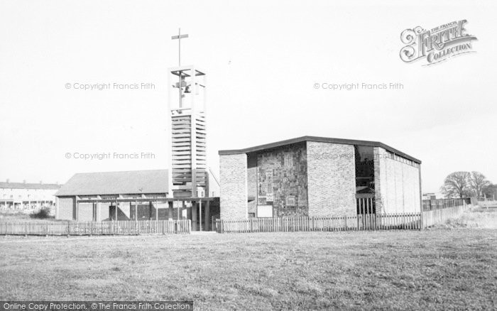 Photo of New Parks, St Aidan's Church c.1965