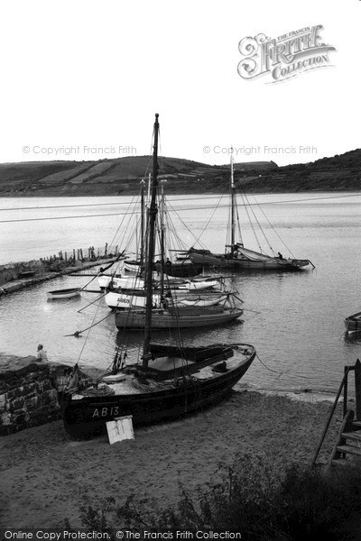 Photo of New Quay, Awaiting The Tide c.1950
