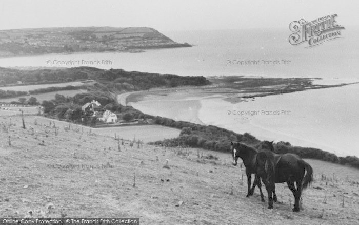 Photo of New Quay, Cei Bach, The Bay c.1960