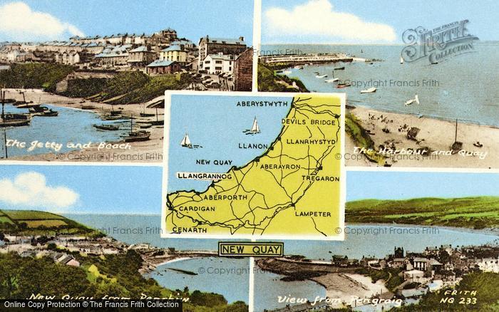 Photo of New Quay, Composite c.1960