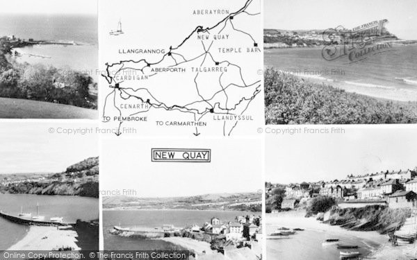 Photo of New Quay, Composite c.1960