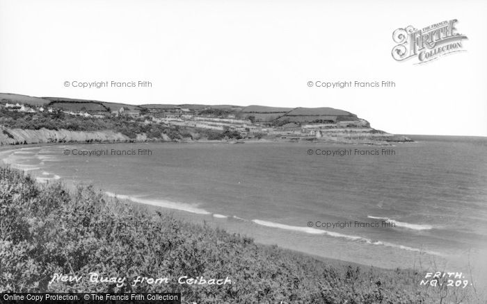 Photo of New Quay, From Ceiback c.1960