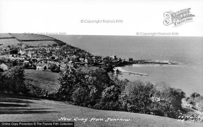Photo of New Quay, From Penrhiw c.1960