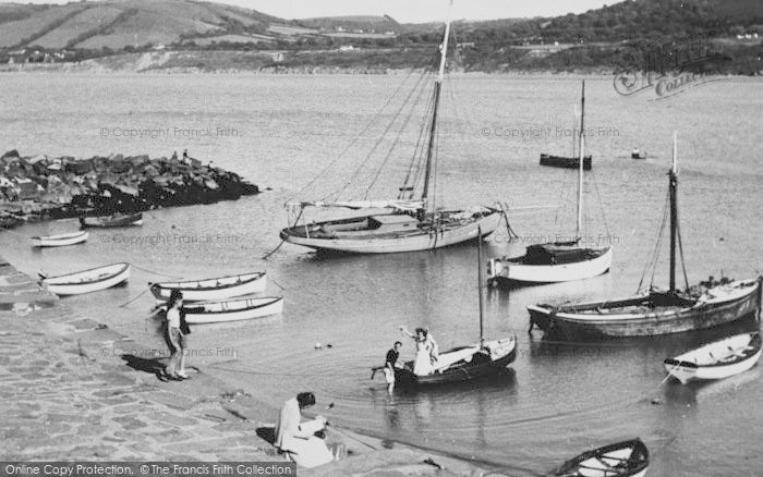 Photo of New Quay, Harbour c.1955