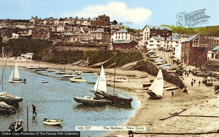 Photo of New Quay, Harbour c.1960