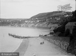 Sands, Showing Cliffs 1933, New Quay