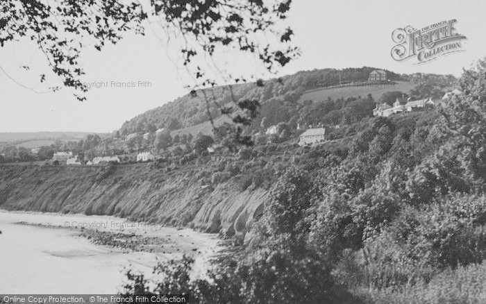 Photo of New Quay, The Cliffs From The Park c.1933