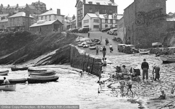 Photo of New Quay, The Harbour And Beach c.1955