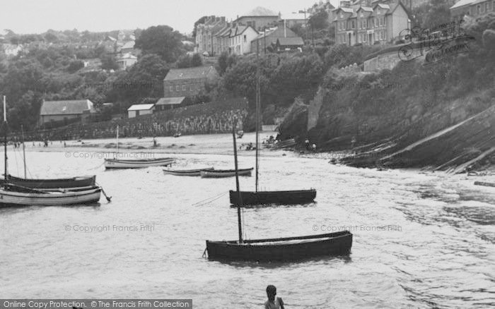 Photo of New Quay, The Harbour And Beach c.1955