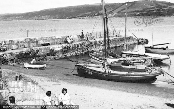 Photo of New Quay, The Harbour c.1955