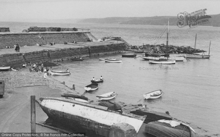 Photo of New Quay, The Harbour c.1955