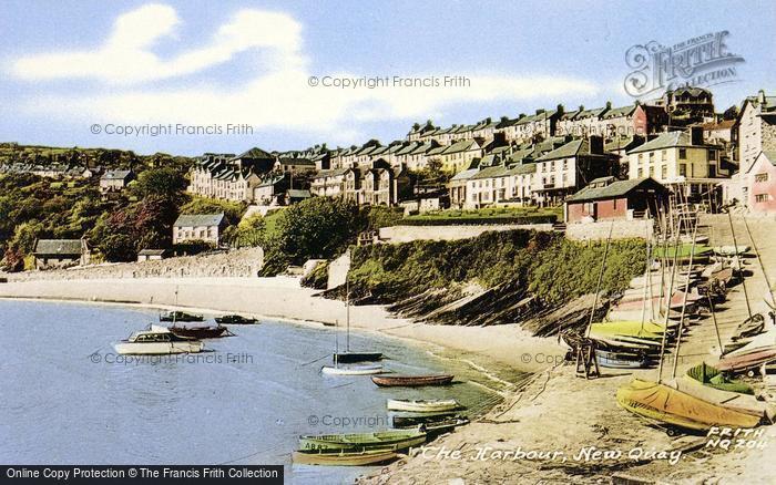Photo of New Quay, The Harbour c.1960