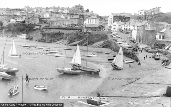 Photo of New Quay, The Harbour c.1965