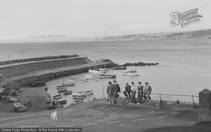 Photo of New Quay, The Harbour Slopes c.1950