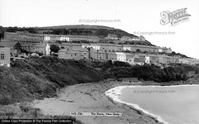 Photo of New Quay, The Shore c.1960