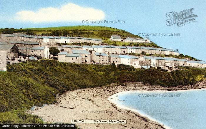 Photo of New Quay, The Shore c.1960