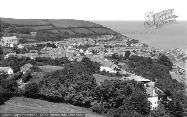 Photo of New Quay, Town From Barham House 1933