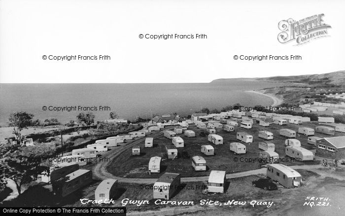 Photo of New Quay, Traeth Gwyn Caravan Site c.1960