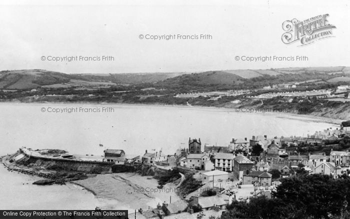 Photo of New Quay, View From Pencraig c.1960
