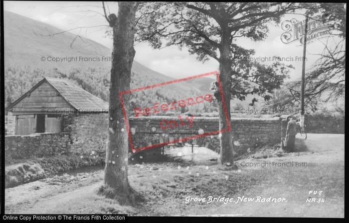 Photo of New Radnor, Grove Bridge c.1950