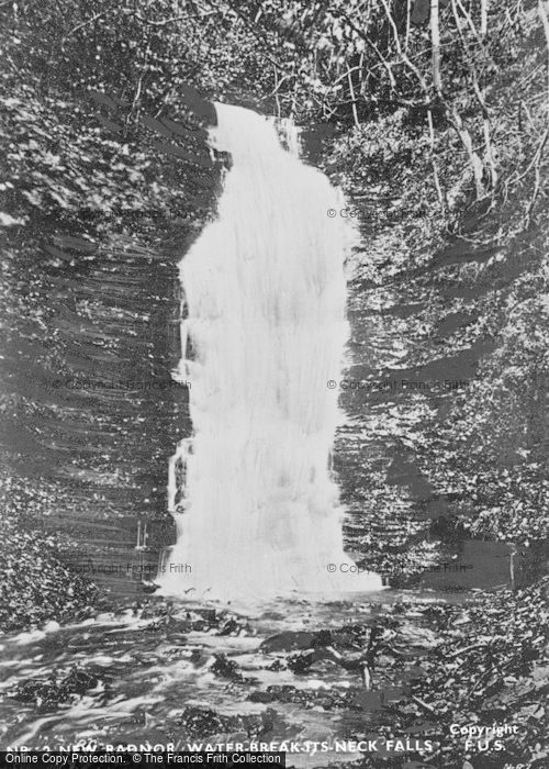 Photo of New Radnor, Water Break Its Neck Fall c.1935