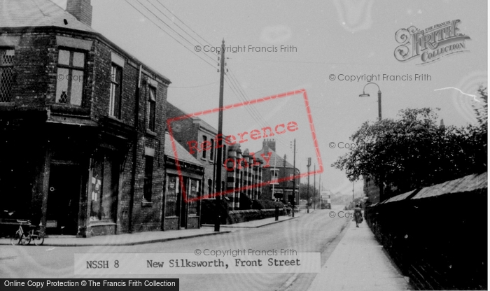 Photo of New Silksworth, Front Street c.1955