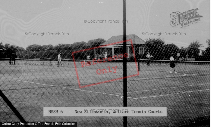 Photo of New Silksworth, Welfare Tennis Courts c.1955