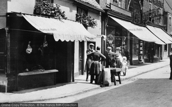 Photo of Newark On Trent, Butchers Shop, Stodman Street 1906