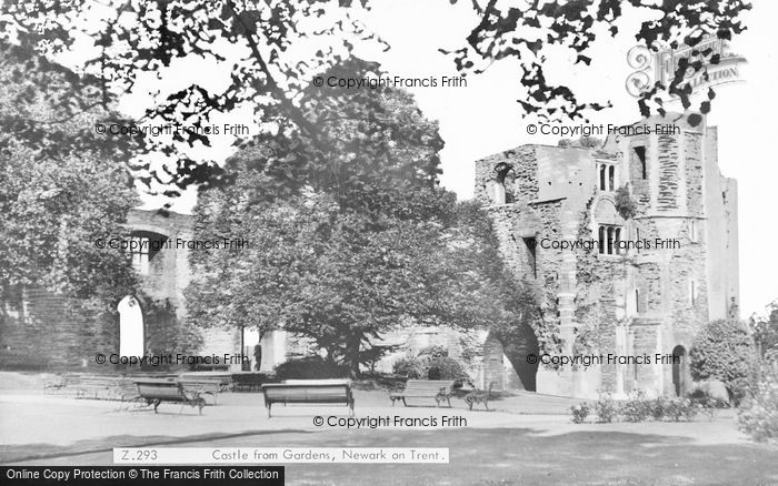 Photo of Newark On Trent, Castle From Gardens c.1965