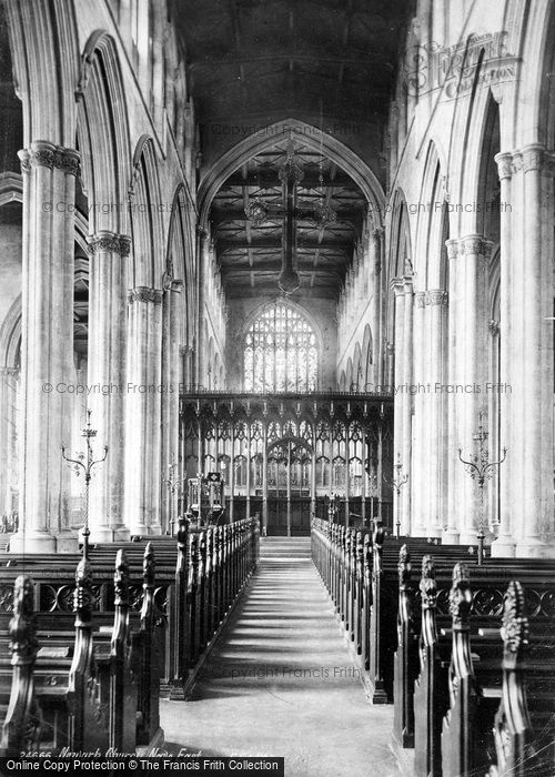 Photo of Newark On Trent, Church, Nave End 1890