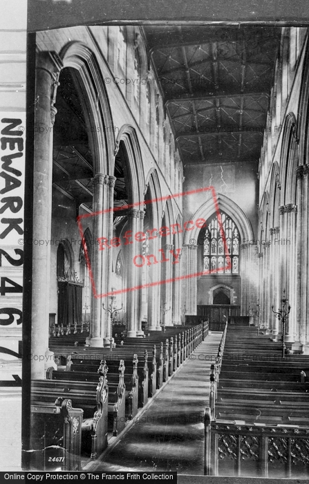 Photo of Newark On Trent, Church, North Aisle 1890