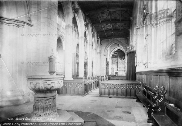 Photo of Newark On Trent, Church, South Aisle 1890