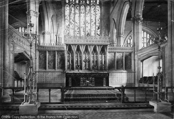 Photo of Newark On Trent, Church, The Reredos 1890