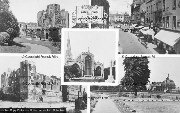 Photo of Newark On Trent, Composite c.1955