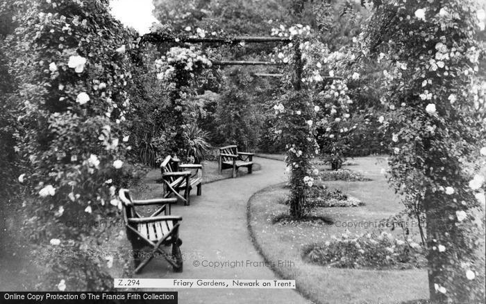 Photo of Newark On Trent, Friary Gardens c.1965