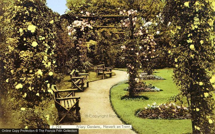 Photo of Newark On Trent, Friary Gardens c.1965