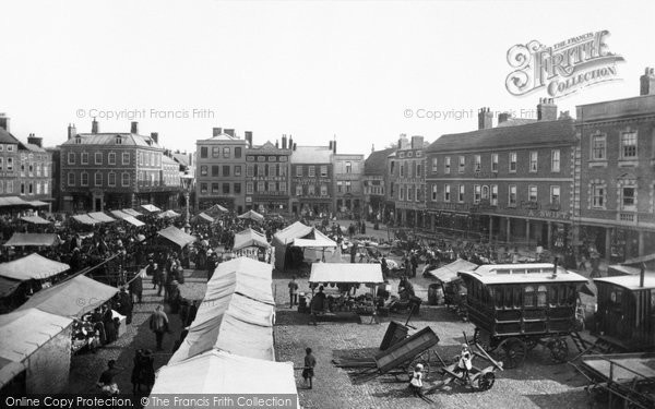 Photo of Newark On Trent, Market Place 1890