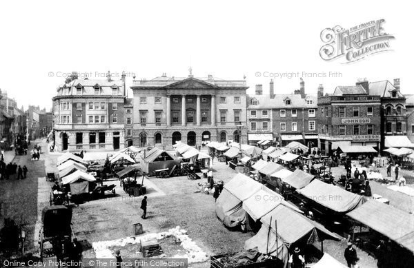 Photo of Newark On Trent, Market Place 1904