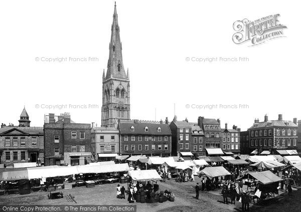 Photo of Newark On Trent, Market Place 1906