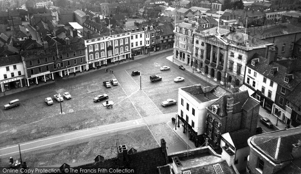 Photo of Newark On Trent, Market Place c.1965