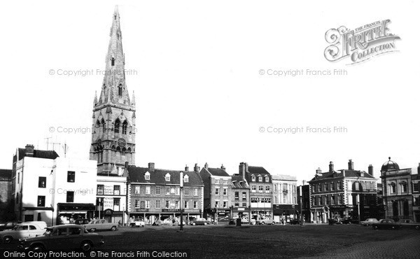 Photo of Newark On Trent, Market Place c.1965