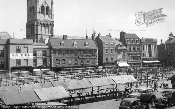 Photo of Newark On Trent, Market Square c.1955