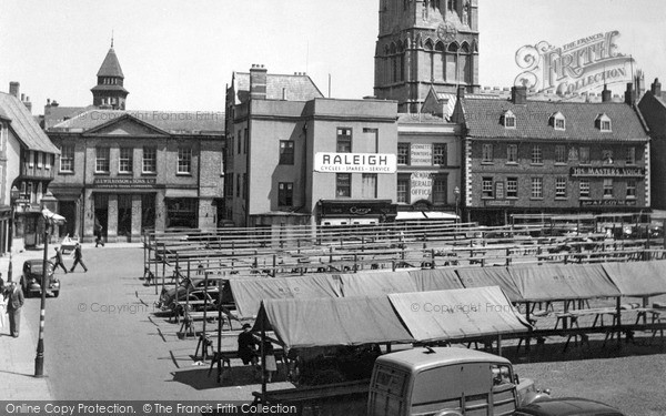 Photo of Newark On Trent, Market Square c.1955
