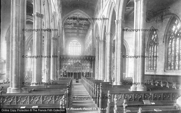 Photo of Newark On Trent, Parish Church, Interior 1900