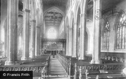 Parish Church, Interior 1900, Newark-on-Trent
