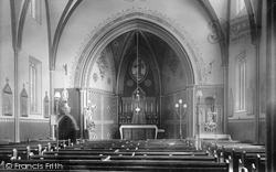 Roman Catholic Church Interior 1908, Newark-on-Trent