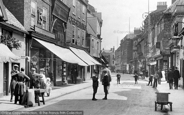 Photo of Newark On Trent, Shops In Stodman Street 1906